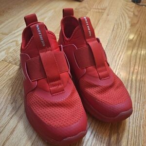Skechers Kids Red Slip-On Shoes